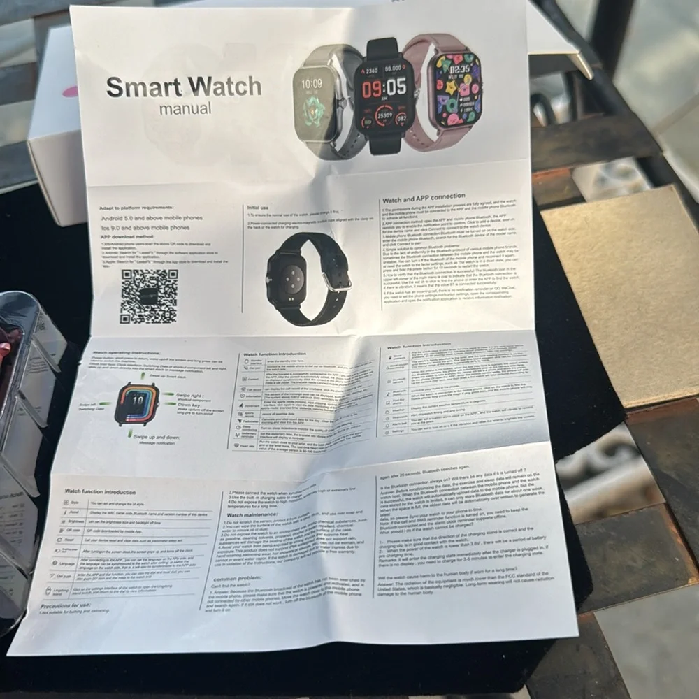 Smart Watch with Pink Band